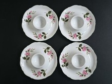 4 x Wildrose Eierbecher  mit Ablage Winterling Kirchenlamitz  - neuwertig