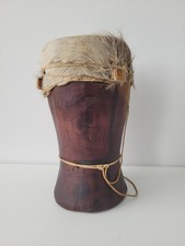Afrikanische Holzschnitzerei – Trommel, Handgefertigt, Deko, Kunsthandwerk