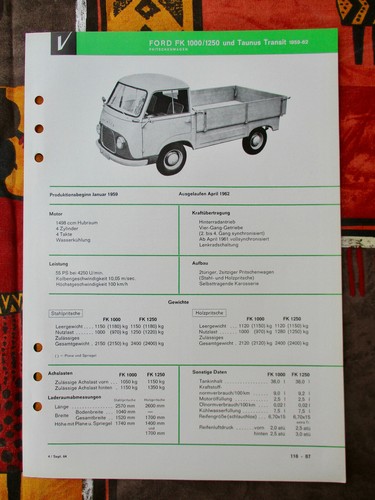 Ford taunus transit - ford, fk