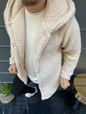 Herren Fleece Hoodie Teddyfell