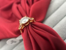 585 14K Echtgold Triology Ring