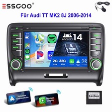 Autoradio Für Audi TT 2006-2014 Carplay 2+32G Android 14 GPS Navi Bluetooth WIFI