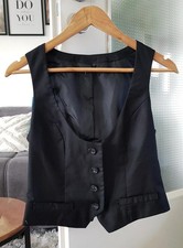 ZARA WESTE Bluse T Shirt Kellnerweste Serviceweste Anzugweste Top Jacke h&m 36 S