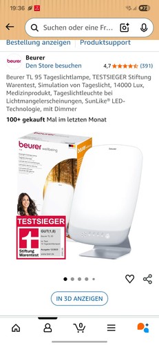 Beurer tageslichtlampe 95 - tageslichtlampe,