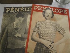 2 x Vintage French Magazines. Knitting Patterns, Articles 1936, 1938