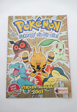 Pokémon Sticker Album 2001 / Deutsch / Merlin / m. Poster / Panini / 145 Sticker