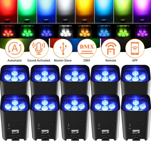 10x 108w rgbwa - akku, led