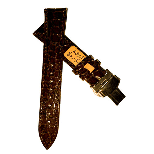 Leder uhrenarmband kroko - ⌚,