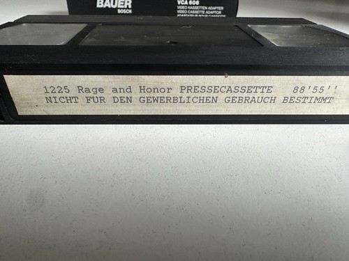 Vhs rage and honor - vhs,