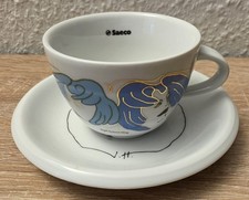 Kaffee Tasse Saeco Schirnding Jeanet Hönig 2 tlg. Seltene Sammeltasse 
