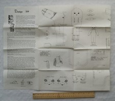 Design 559 Schnittmuster & Anleitung für Jungen und Mädchen Stoffpuppen