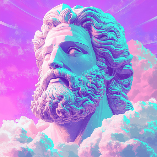 Wandtattoo aufkleber gott zeus - aufkleber,