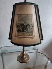 Vintage Tischlampe Jagdmotiv