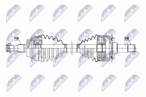 Nty antriebswelle 851mm hinten - antriebswelle,