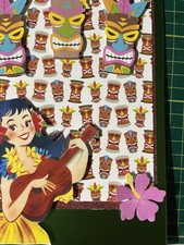 Retro Vintage Hula Mädchen