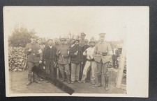 Foto Wk1 Portrait POW Westfront Feldpost Armbinde Gefangene Uniform Mütze Lager