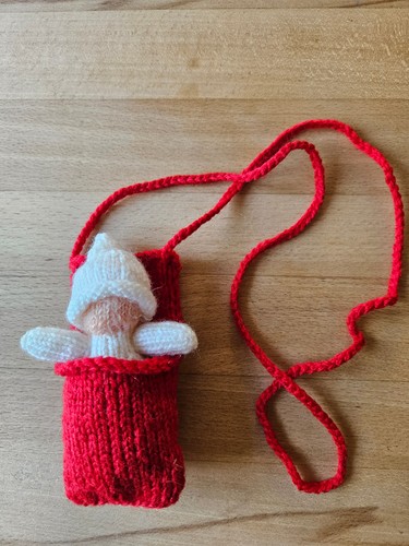 Puppe schafwolle gestrickt - puppe,