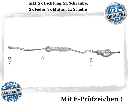 Auspuffanlage für opel astra - für,