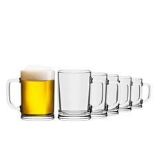 Bierkrug 0 5 Liter Set von 6