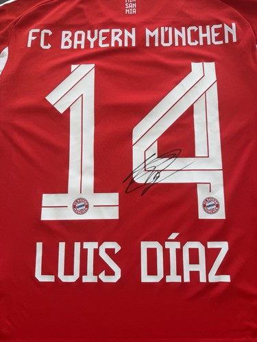 Luis diaz signiertes trikot - diaz,
