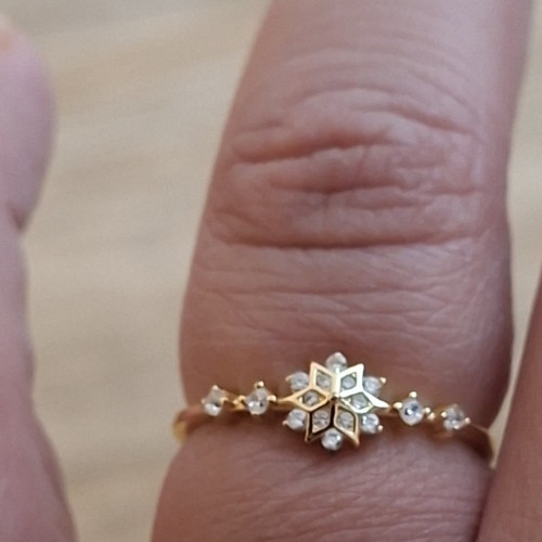 S925 silber ring - silber, goldfarben