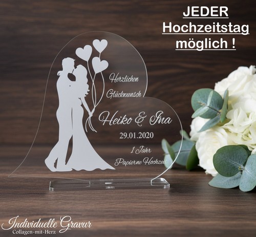 Aufsteller hochzeitstag mit - aufsteller,