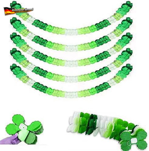 Grüne papier girlande - papier,