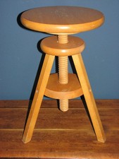 Älterer Drehhocker Holz