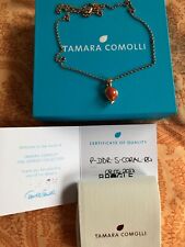 Tamara Comolli Pendant Anhänger Double Drop S Koralle -UNIKAT !!!- 18 K Rosegold