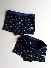 ?SCHIESSER BASIC 2 Stück/Shorts Low Rise Pants /Gr. 140/blau/neu/captain sharky