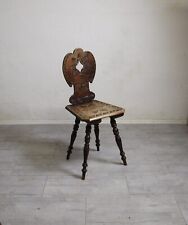 ANTIKER STUHL - BRETTSTUHL - HOLZSTUHL - Neo Renaissance, 19. Jh., geschnitzt #1