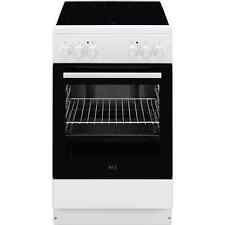 AEG Standherd Backofen Herd Kochfeld CCB50080BW freihstehend 50cm weiß
