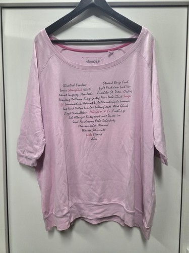 Langarm shirt rosa herz - langarm,
