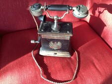 Antikes Tischtelefon  mit Kurbel um 1900, original, defekt  an Sammler/Bastler
