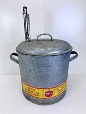 Vintage Alter Wecktopf Zink