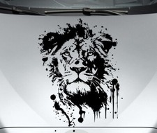 Aufkleber Auto CAR STYLE Motorhaube Tattoo Löwe Lion König Afrika Safari 277