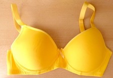 Damen Schalen BH Gr. 80B gelb mit Bügel Neu ohne Etikett