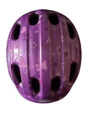 Fahrradhelm lila Eule