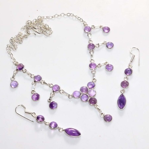Handmade amethyst halskette - amethyst,