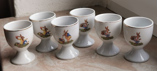 Alte eierbecher mit - 6,