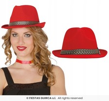 Gangster Hut Rot Retro 20er