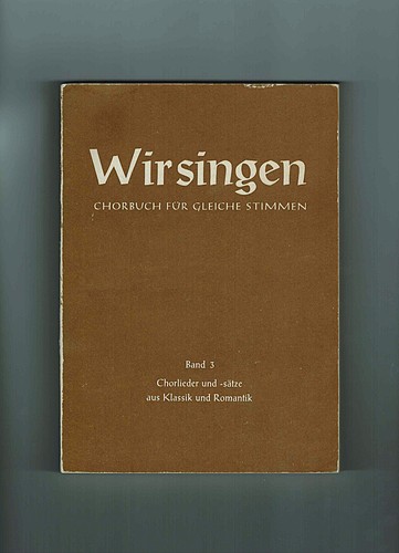 Wir singen chorbuch für - wir, singen-chorbuch