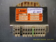 Transformator 230V / 500V u. 21/24/27/30V , 125VA , EI96 , Tube , gut geprüft !