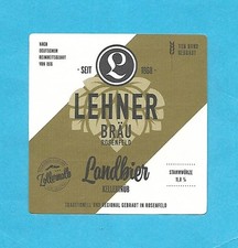 1 BIERETIKETT MARKE LEHNER DES