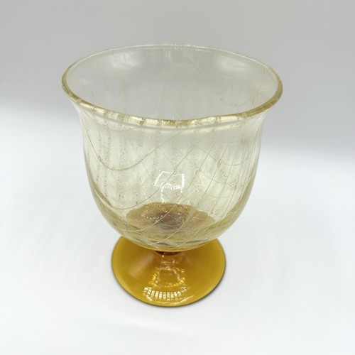 Vase glas fußvase glaskunst - glas,