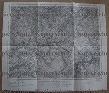 470c❚ alte Landkarte Eupen Remersdael Verviers Polleur Zweifall Mützenich Raeren