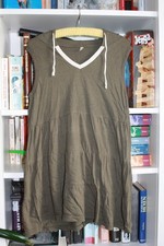 Süße Tunika, Oberteil, Longtop v. Jeans Fritz - Khaki/Oliv, Kapuze - Gr. S