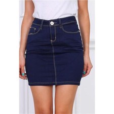 Sexy 5 Pocket Damen Jeansrock