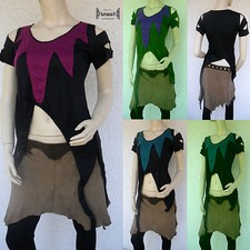 Mittelalter zipfel Tunika Tunic Larp gothic elfen goa psy pixie TOP