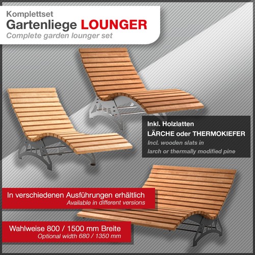 Gartenliege terassenliege - gartenliege,
